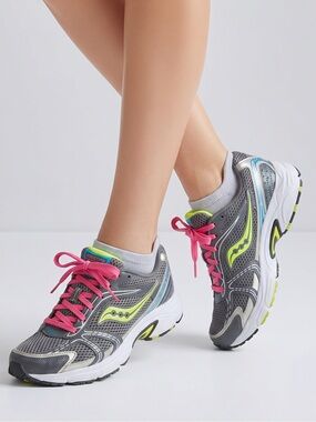 Saucony Oasis Women's Running Shoes Gray/Pink‎ Size 9 Athletic Sneakers